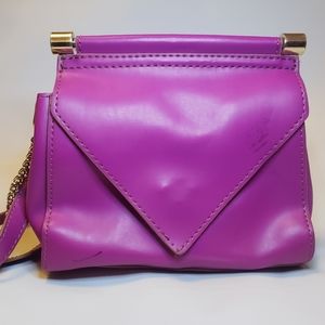 Ivanka Trump Purse Small Purple Crossbody with Gold Hardware